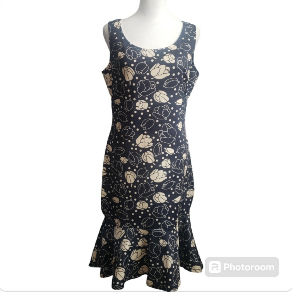 Fortric Sleeveless Fishtail Floral Dress - Size L